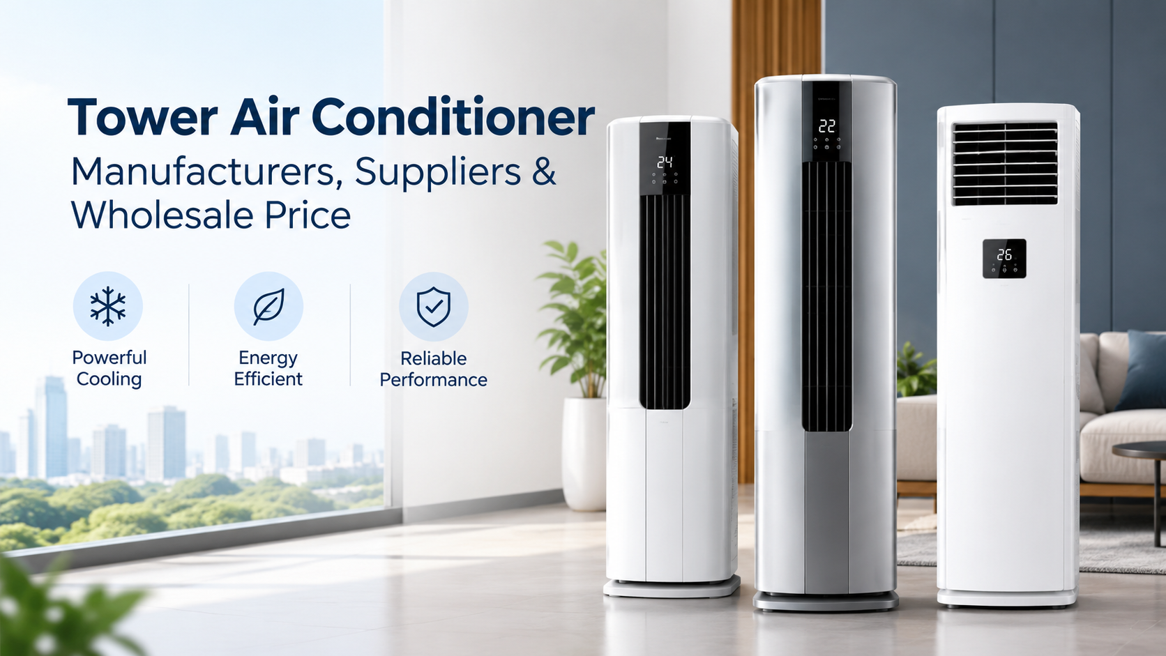 Commercial Tower AC vs Portable AC 1.5 Ton: B2B Sourcing Guide 2026