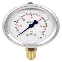 Make Pressure Gauge, Liquid Filling Glycerine