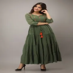 Long Kurti, Fabric Cotton