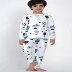 Kids Night Suit, Fabric Cotton