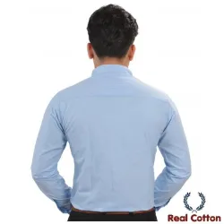 Sky Blue Men Shirt, Fit Type Slim Fit
