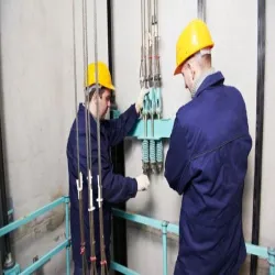 Lift Lift Shaft -electrification Work, Service Mode Offline
