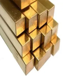 Brass Square Bars, Material Grade ASTM B135, B43, B587 ASME B135, B43, SB587, BS 2871 Part 2 CZ110