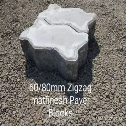 Shakti Red Rubber Mould Paver Blocks Zigzag, Size 10 x 5, Thickness 60mm 80mm, Thickness 60mm 80mm