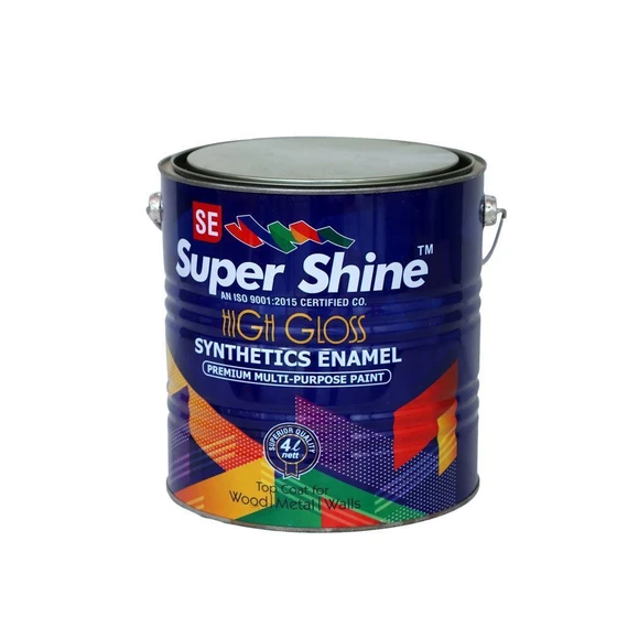 Shine Enamel Paint — Brush application method tin type