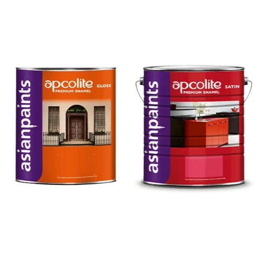 Gloss Satin Enamel — High gloss finish metal surface