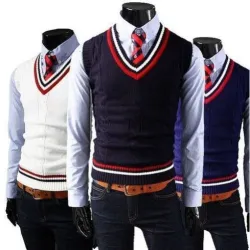 Pure Oswal School Sweaters, Neck Type V Neck