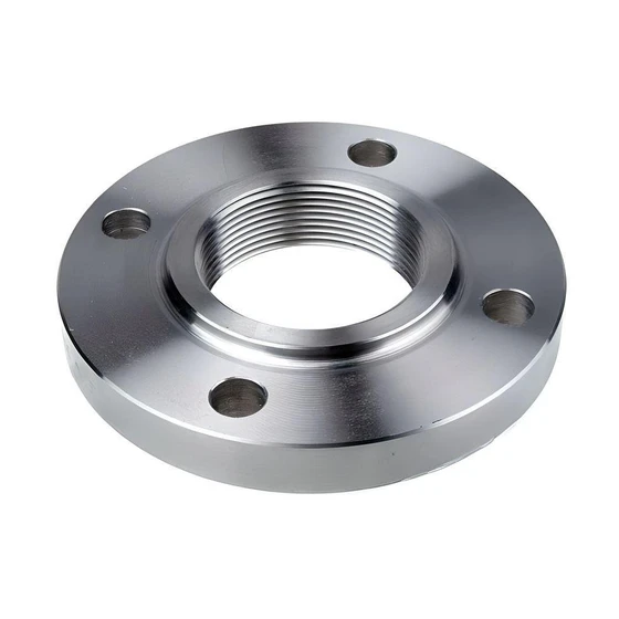 Silver Threaded Flanges — Stainless Steel Material