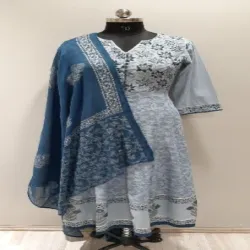 Ladies Designer Frock Style Kurti, Sleeves Type Full Sleeve