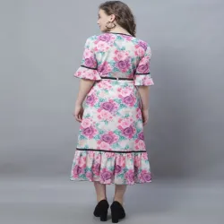 Ladies Long One Piece Dress, Ideal For Woman