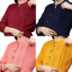 Navy Ladies One Piece Dress, Size S M L XL