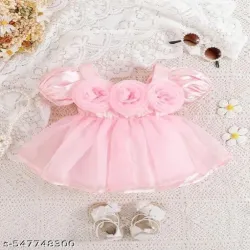 Baby Frocks, Neck Round Neck