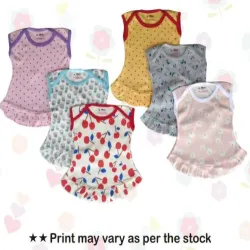 Pink Silver Baby Frock, Item Code 049