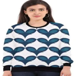 Fireback Quarter Zip Sweatshirt 1283, Color Blue