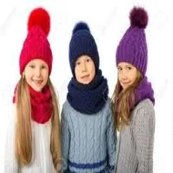 Kids Hooded Winter Suit, Color Blue
