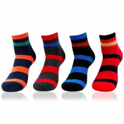 Generic 4 Pairs Unisex Casual Ankle Length Socks, Season All Season