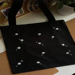 Embroidered Tote Bags, Pattern Embroidered