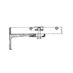 Grating Fixing Clamp, Color White