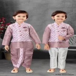 Kids Printed Dhoti Kurta, Occasion Party Wear