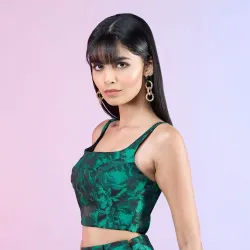 Bow Tiful Midriff Top, Sleeve Type Sleeveless