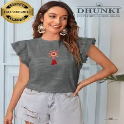 Girls Stylish Top, Sleeves Type customized