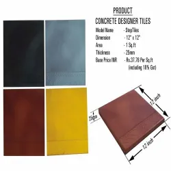CEMENT Thermal Care Roof Tiles, Dimensions As per client