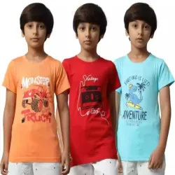 Kids Poly Cotton T Shirt, Sleeve type Full Sleeves