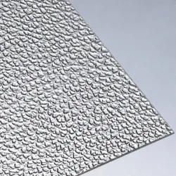 Embossed Corrugated Polycarbonate Sheet, Color Transparent