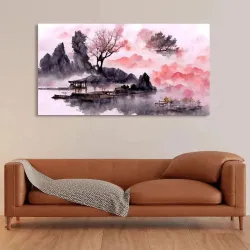 Nature Wall Art Painting Service, Pattern Flower