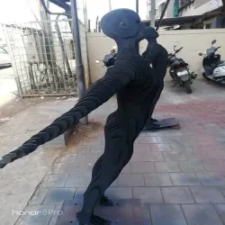 Steel Sculpture, Statue Type Metal Sculpture