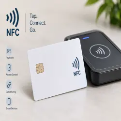 Custom NFC Card | High-Speed Digital Business Card (CR80 White)