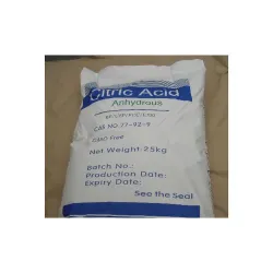 Citric Acid Anhydrous, Chemical Formula HOCCH2CO2H2