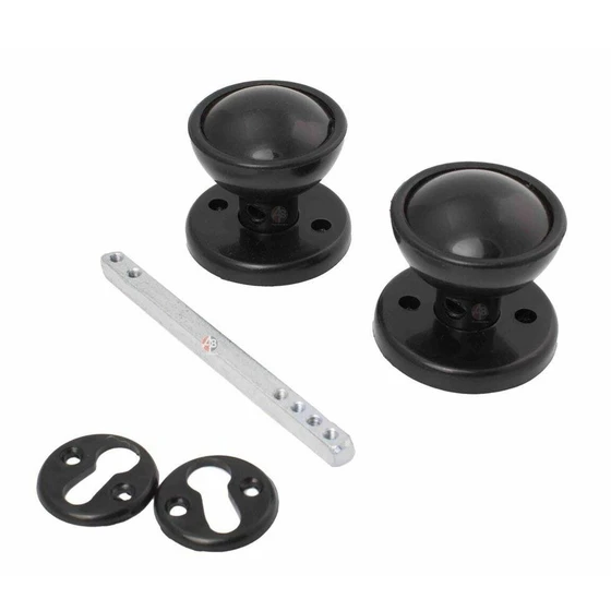 Plastic Knob Lock Set, Surface mounted rim structure