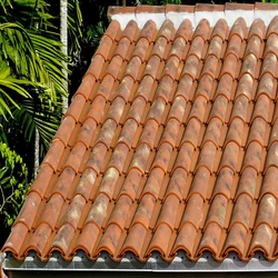 barrel tile roof, Color Blends, natural materials