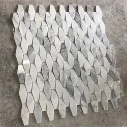marble mosaic tile, mirror glass,  eye-catching