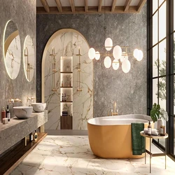 gold marble tiles bathroom, perfect, interior, multiple