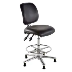 Seat To Ground Resistance 106 109 Ohms, Color Black Esd Safe Stool, Design Type Customized