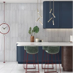 fluted marble tiles, unique texture,  natural beauty