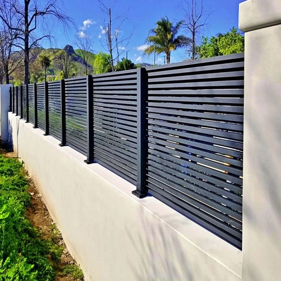 horizontal louvered fence panels, aluminum slat, Colors
