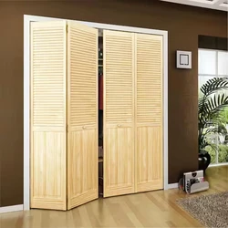 veranda louver panel bifold doors, core wood, grain