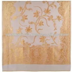 Pashmina Wool Jacquard Shawls, Product Code JAQ992420-A