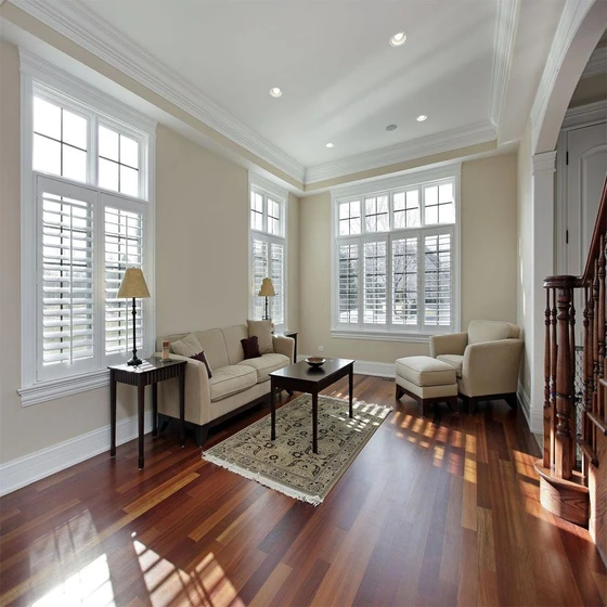Polished Merbau Wood Flooring, warmth, elegantly