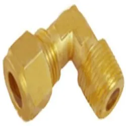 Male Elbow Connector, Type Stainless Steel, Brass
