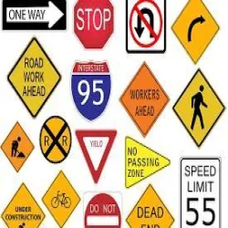 MMGSY Road Sign Board, Material ABS Body