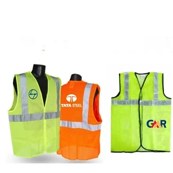 Printed Safety jackets, Logo, Without Sleeves