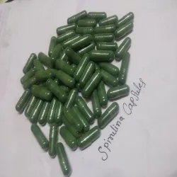Organic Spirulina Capsule, for Personal, Manufacturing Date March-2023