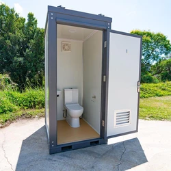 Portable Single Toilet , Compartment,  FRP door