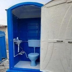 FRP Modular Portable Toilet, Color Blue, Cabinet