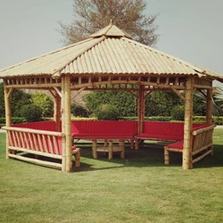 Bamboo Garden Gazebo, Shade & melamine coated
