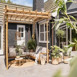 Build Bamboo Pergola, Wood, brick, tensile strength
